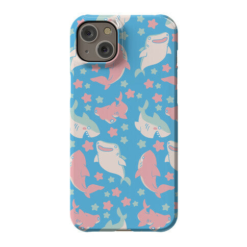 Happy Shark Pattern Phone Case